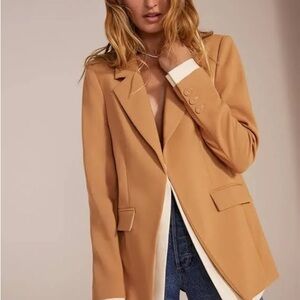 Women's Favorite Daughter Tan Layered Blazer - The Kelly Blazer
